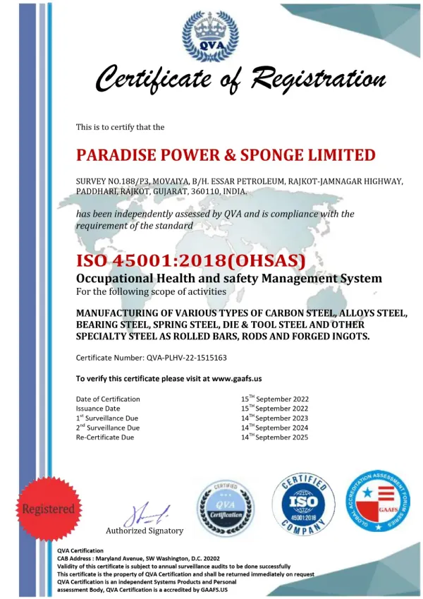 Paradise Certificate Image